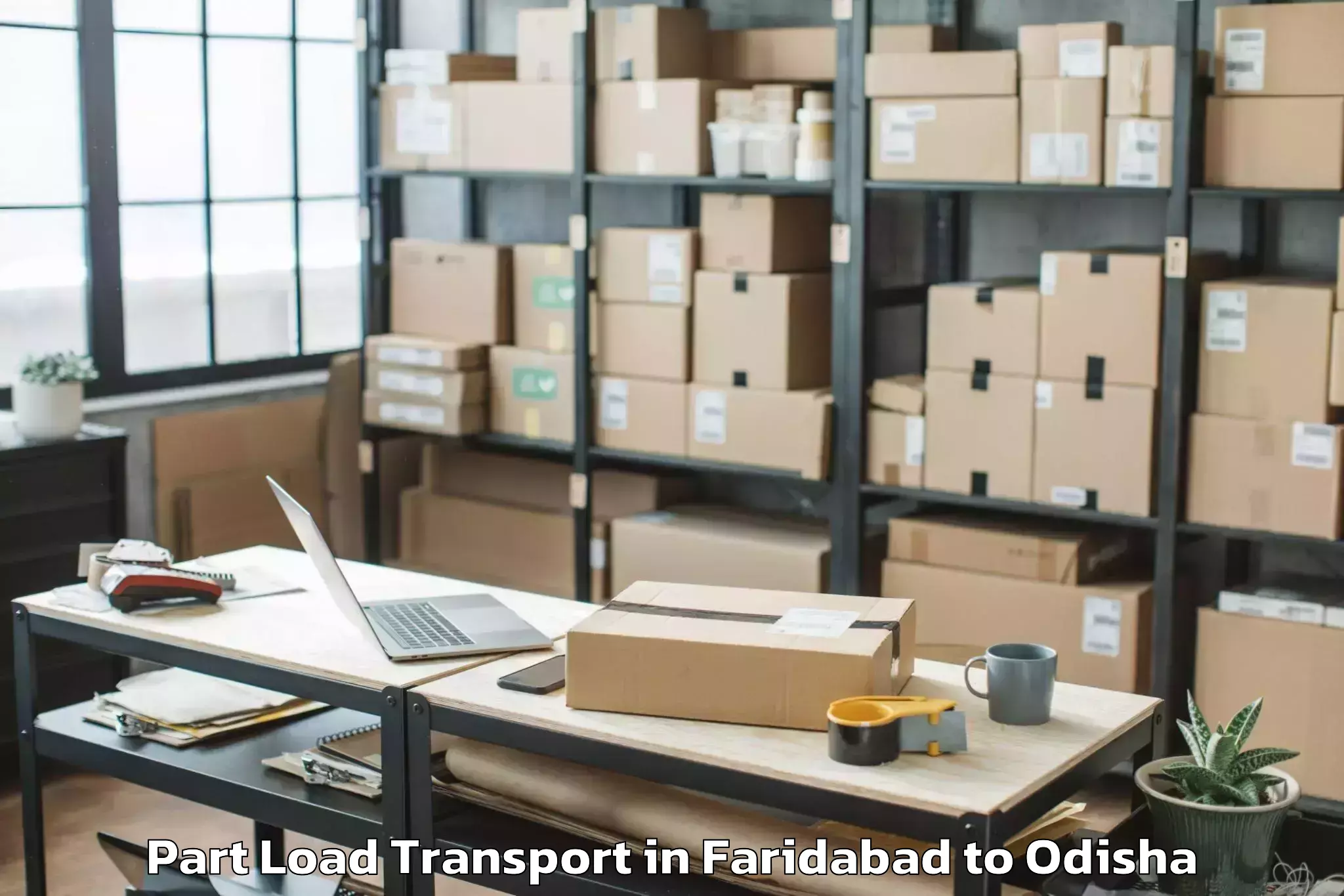 Book Faridabad to Baripada Part Load Transport Online